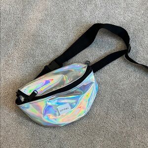 (2) Y2K Zenon Fanny pack Iridescent Crossbody Bags SET OF TWO